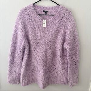 Talbots Soft Lilac Crew Neck Sweater
